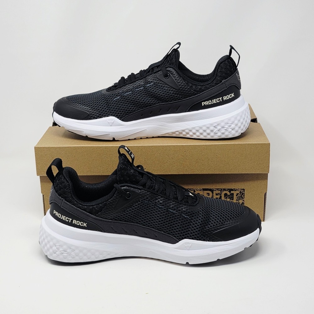 Under Armour Project Rock BSR 5 Athletic Shoes Mens Size 13 Black/White Sneakers